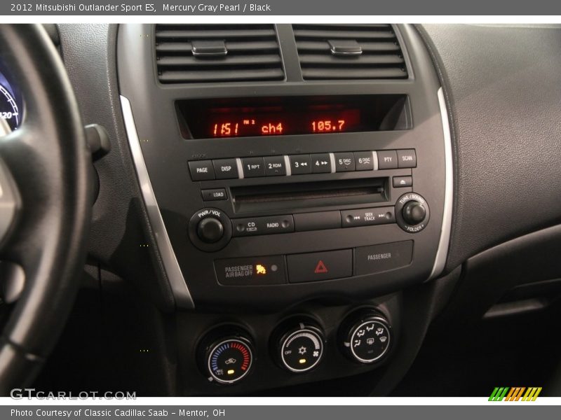 Mercury Gray Pearl / Black 2012 Mitsubishi Outlander Sport ES