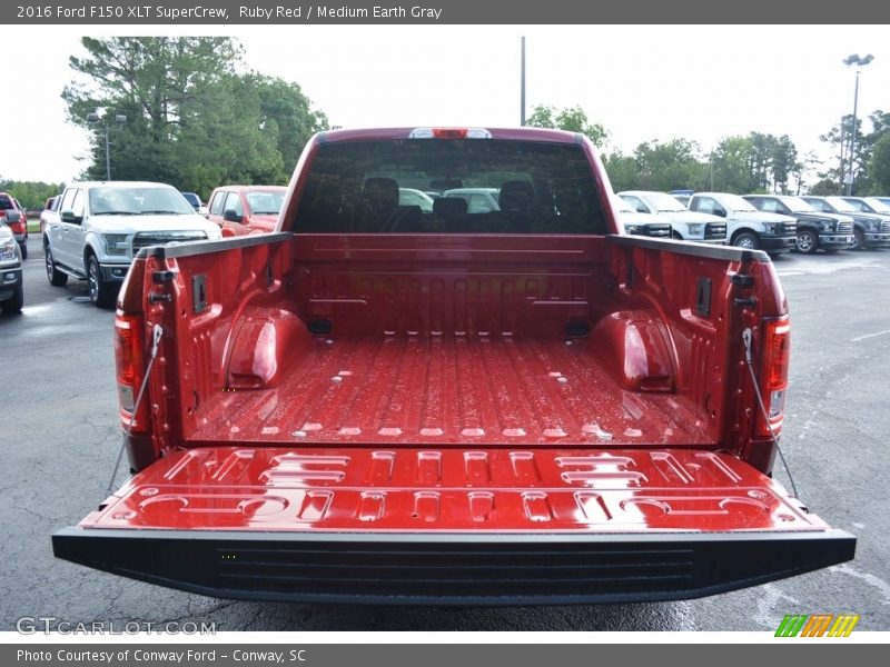 Ruby Red / Medium Earth Gray 2016 Ford F150 XLT SuperCrew