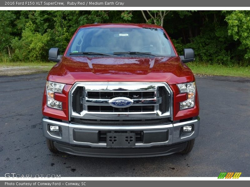 Ruby Red / Medium Earth Gray 2016 Ford F150 XLT SuperCrew