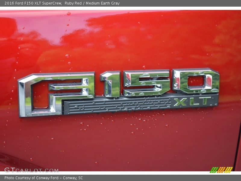 Ruby Red / Medium Earth Gray 2016 Ford F150 XLT SuperCrew