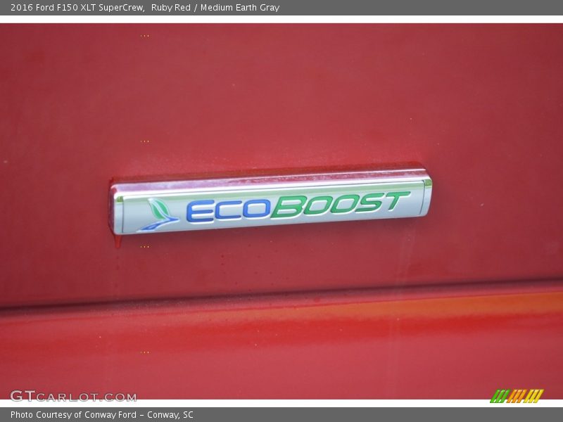 Ruby Red / Medium Earth Gray 2016 Ford F150 XLT SuperCrew