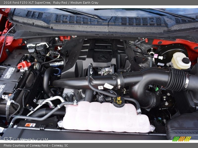 Ruby Red / Medium Earth Gray 2016 Ford F150 XLT SuperCrew