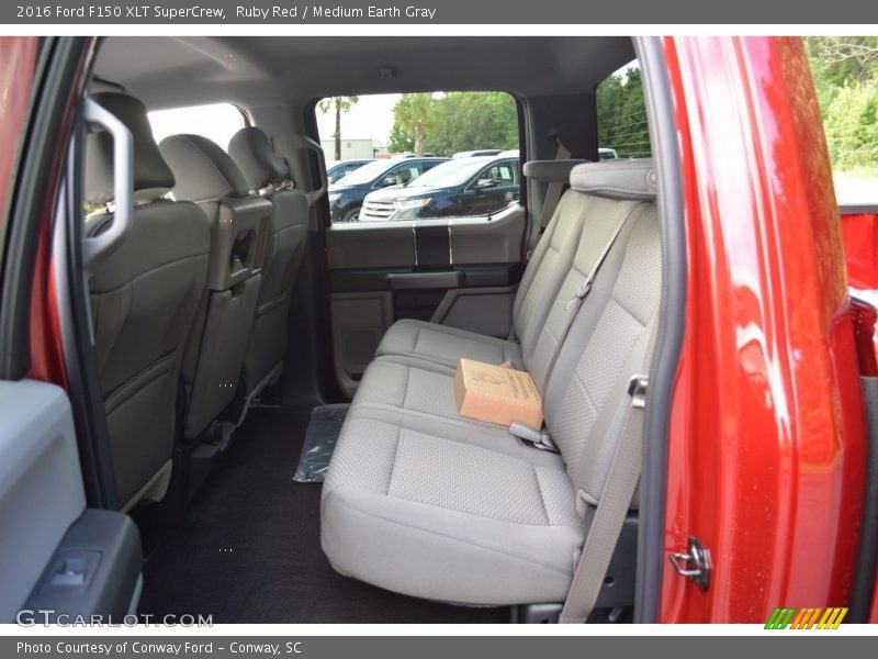 Ruby Red / Medium Earth Gray 2016 Ford F150 XLT SuperCrew