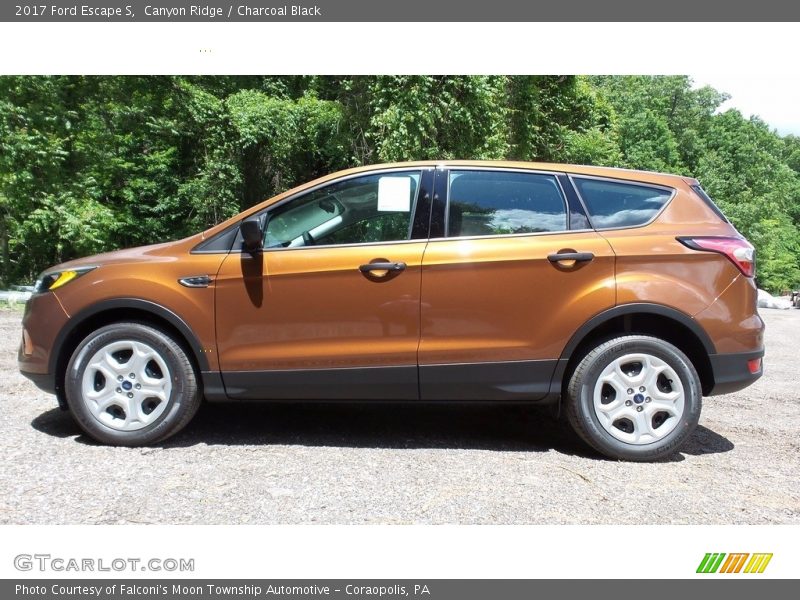 Canyon Ridge / Charcoal Black 2017 Ford Escape S