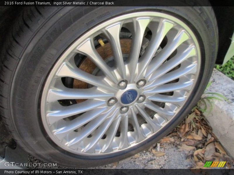Ingot Silver Metallic / Charcoal Black 2016 Ford Fusion Titanium
