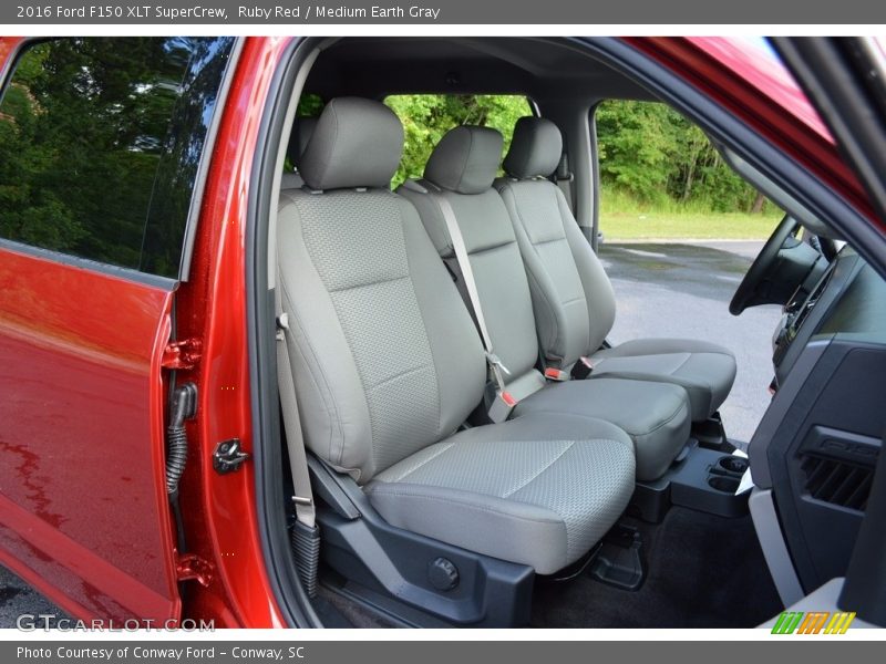 Ruby Red / Medium Earth Gray 2016 Ford F150 XLT SuperCrew
