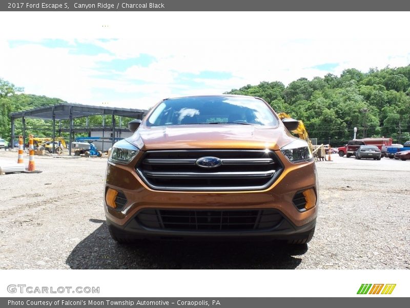 Canyon Ridge / Charcoal Black 2017 Ford Escape S