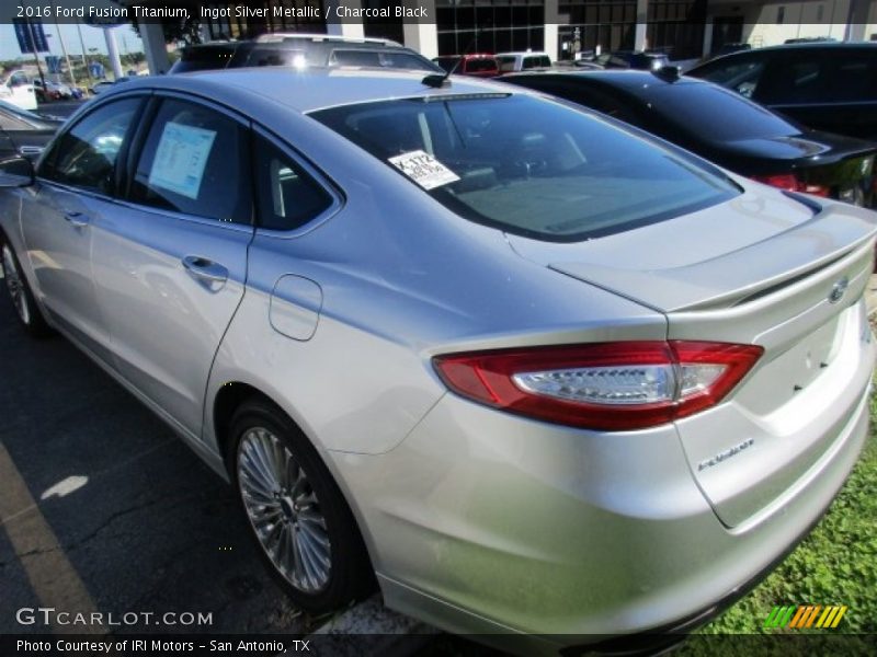 Ingot Silver Metallic / Charcoal Black 2016 Ford Fusion Titanium
