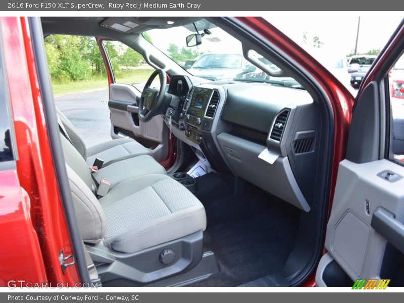 Ruby Red / Medium Earth Gray 2016 Ford F150 XLT SuperCrew