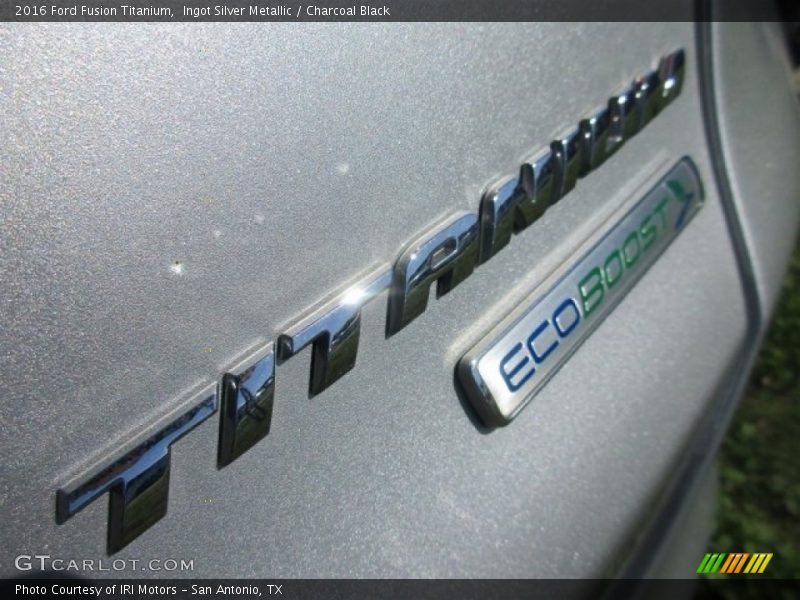 Ingot Silver Metallic / Charcoal Black 2016 Ford Fusion Titanium