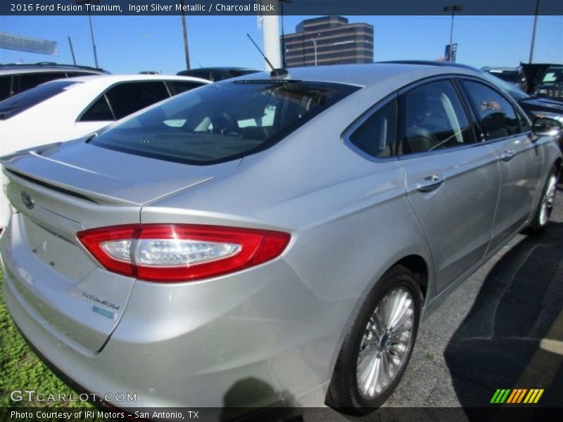 Ingot Silver Metallic / Charcoal Black 2016 Ford Fusion Titanium