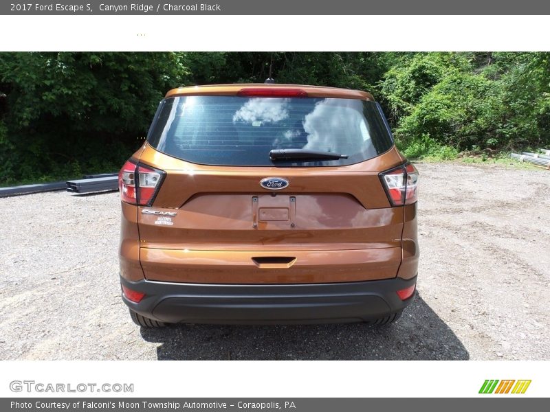 Canyon Ridge / Charcoal Black 2017 Ford Escape S