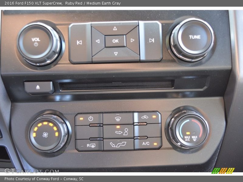 Ruby Red / Medium Earth Gray 2016 Ford F150 XLT SuperCrew