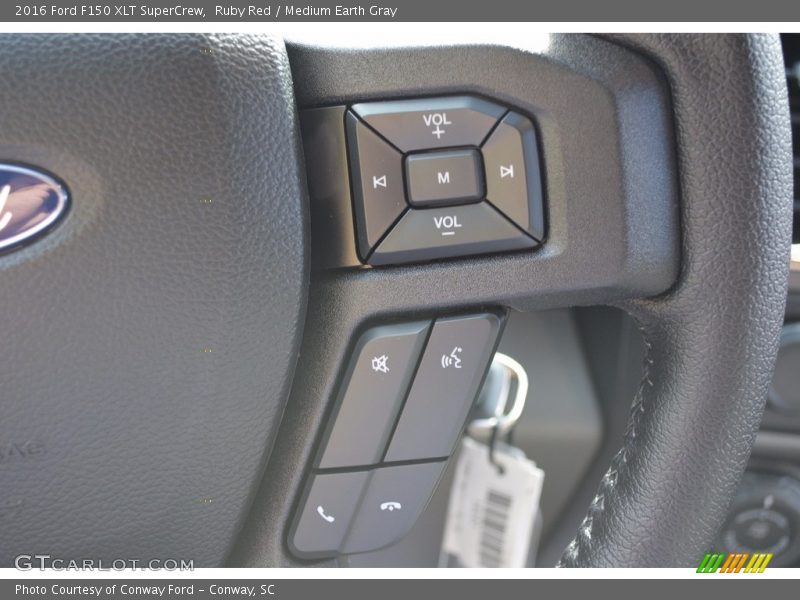 Ruby Red / Medium Earth Gray 2016 Ford F150 XLT SuperCrew