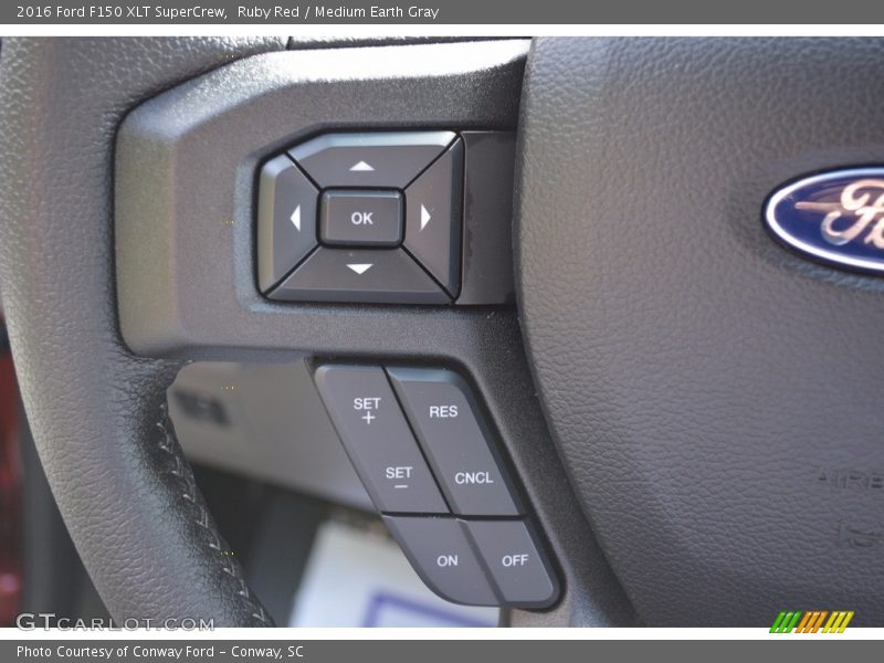 Ruby Red / Medium Earth Gray 2016 Ford F150 XLT SuperCrew