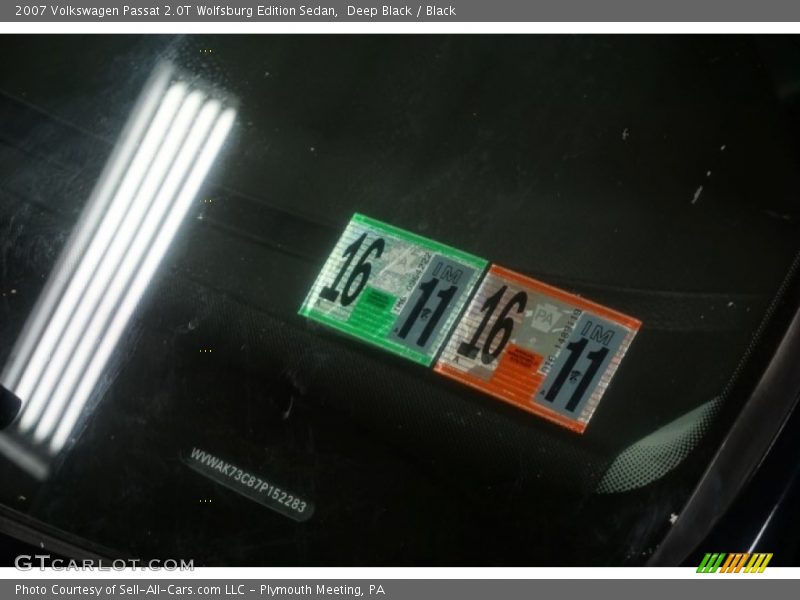 Deep Black / Black 2007 Volkswagen Passat 2.0T Wolfsburg Edition Sedan