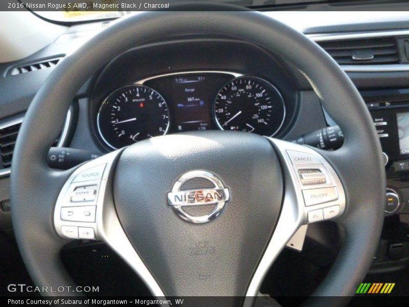 Magnetic Black / Charcoal 2016 Nissan Rogue S AWD