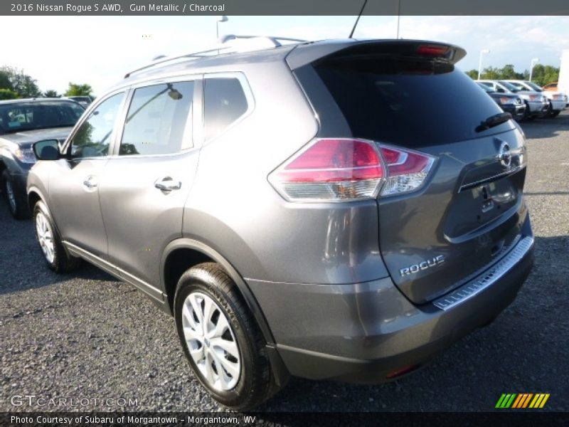 Gun Metallic / Charcoal 2016 Nissan Rogue S AWD