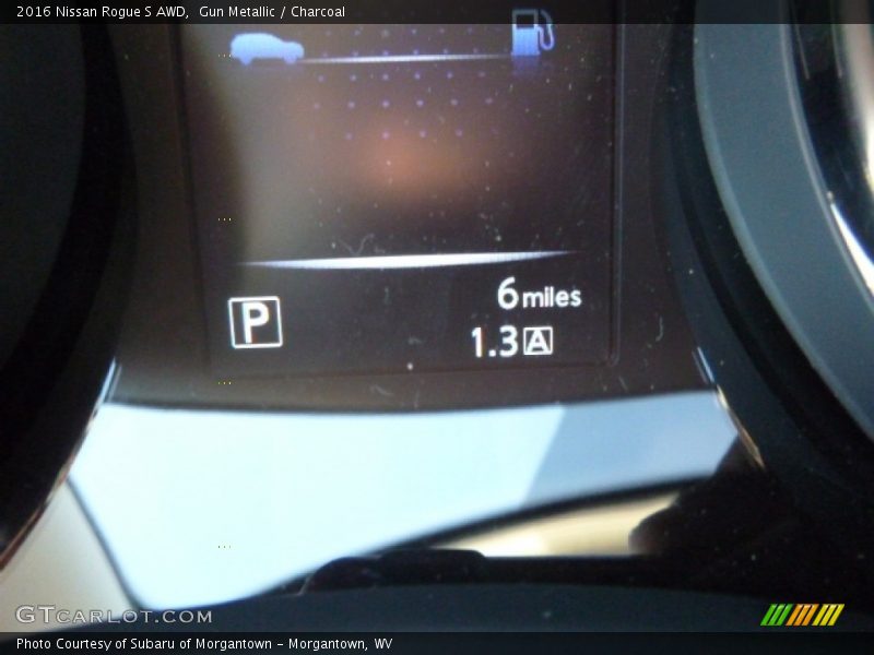 Gun Metallic / Charcoal 2016 Nissan Rogue S AWD