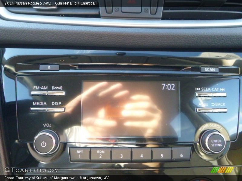 Gun Metallic / Charcoal 2016 Nissan Rogue S AWD