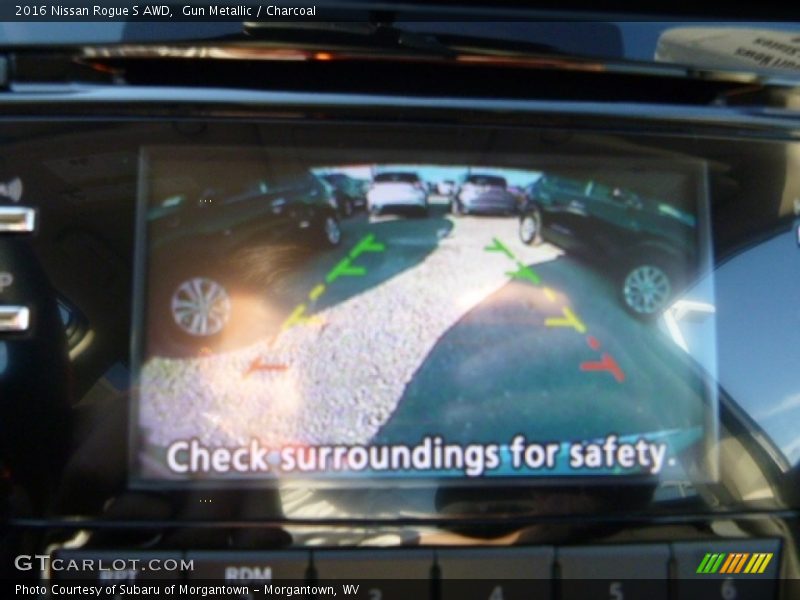Gun Metallic / Charcoal 2016 Nissan Rogue S AWD