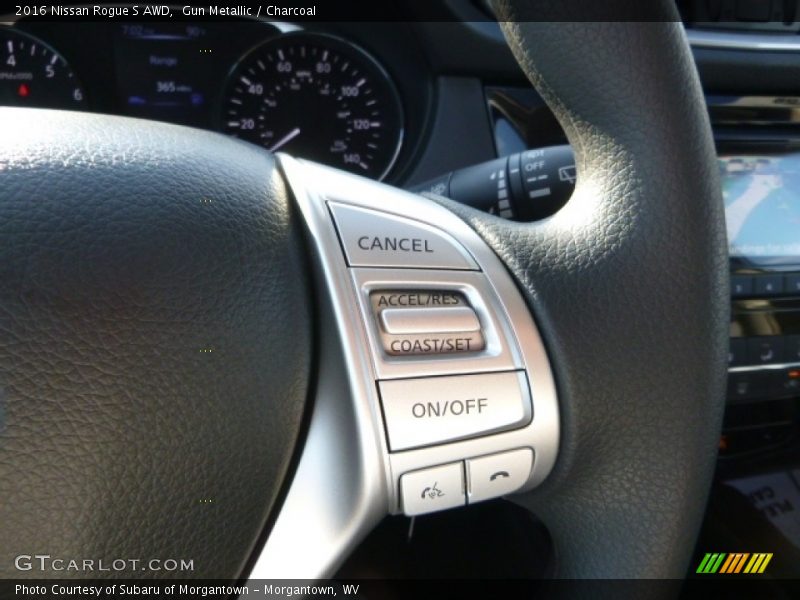 Gun Metallic / Charcoal 2016 Nissan Rogue S AWD