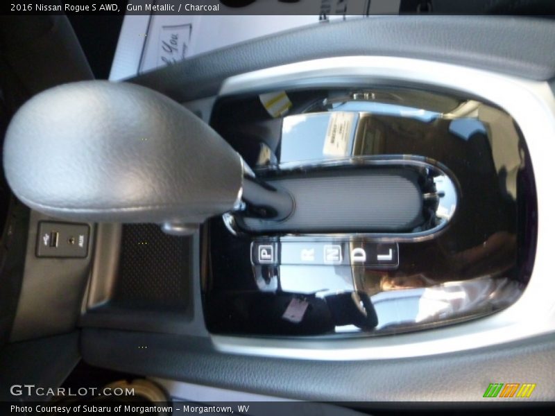 Gun Metallic / Charcoal 2016 Nissan Rogue S AWD