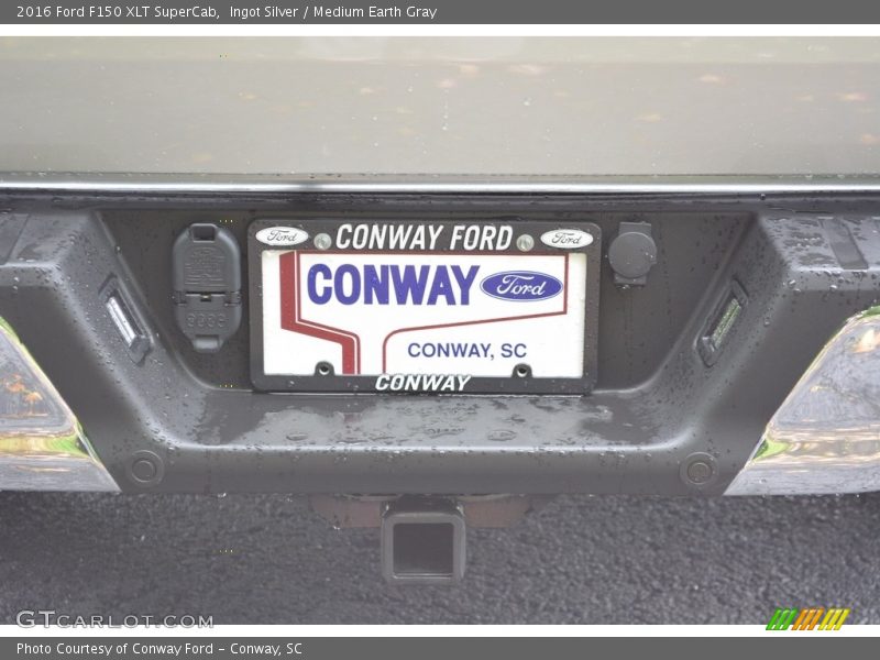Ingot Silver / Medium Earth Gray 2016 Ford F150 XLT SuperCab