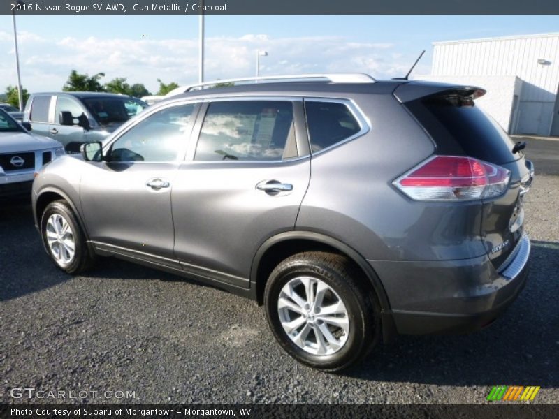 Gun Metallic / Charcoal 2016 Nissan Rogue SV AWD