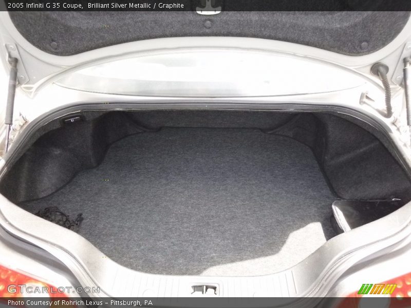 Brilliant Silver Metallic / Graphite 2005 Infiniti G 35 Coupe