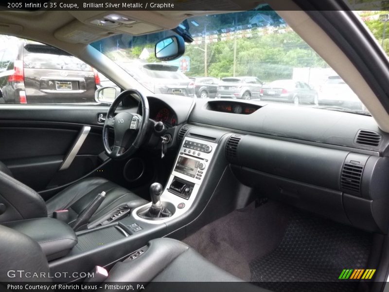 Brilliant Silver Metallic / Graphite 2005 Infiniti G 35 Coupe