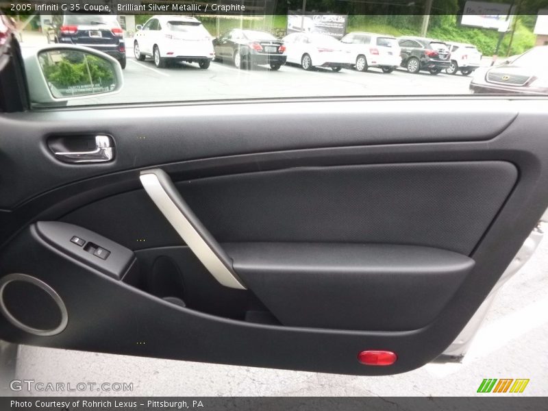 Brilliant Silver Metallic / Graphite 2005 Infiniti G 35 Coupe