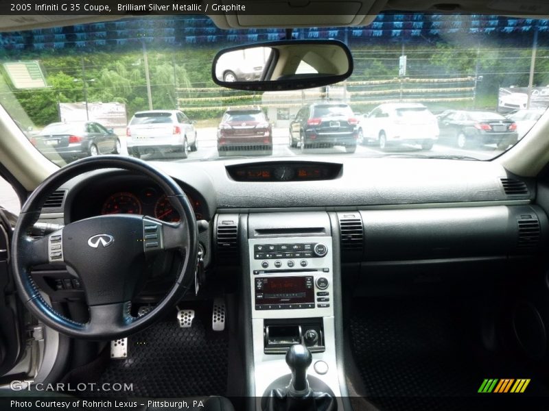 Brilliant Silver Metallic / Graphite 2005 Infiniti G 35 Coupe