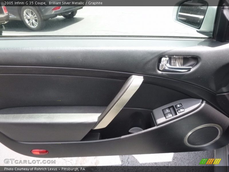 Brilliant Silver Metallic / Graphite 2005 Infiniti G 35 Coupe
