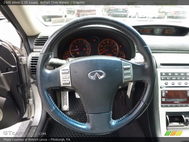 Brilliant Silver Metallic / Graphite 2005 Infiniti G 35 Coupe