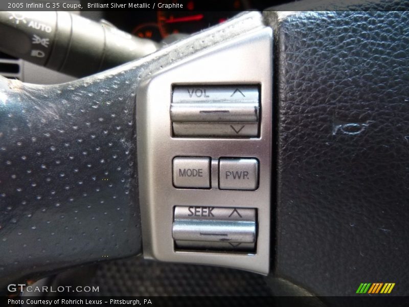 Brilliant Silver Metallic / Graphite 2005 Infiniti G 35 Coupe