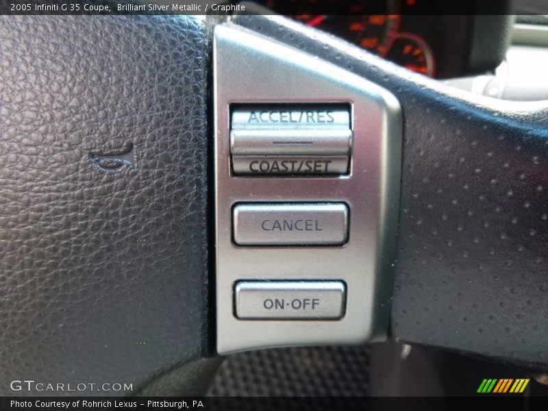 Brilliant Silver Metallic / Graphite 2005 Infiniti G 35 Coupe