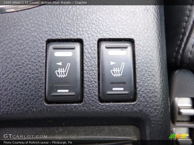 Brilliant Silver Metallic / Graphite 2005 Infiniti G 35 Coupe