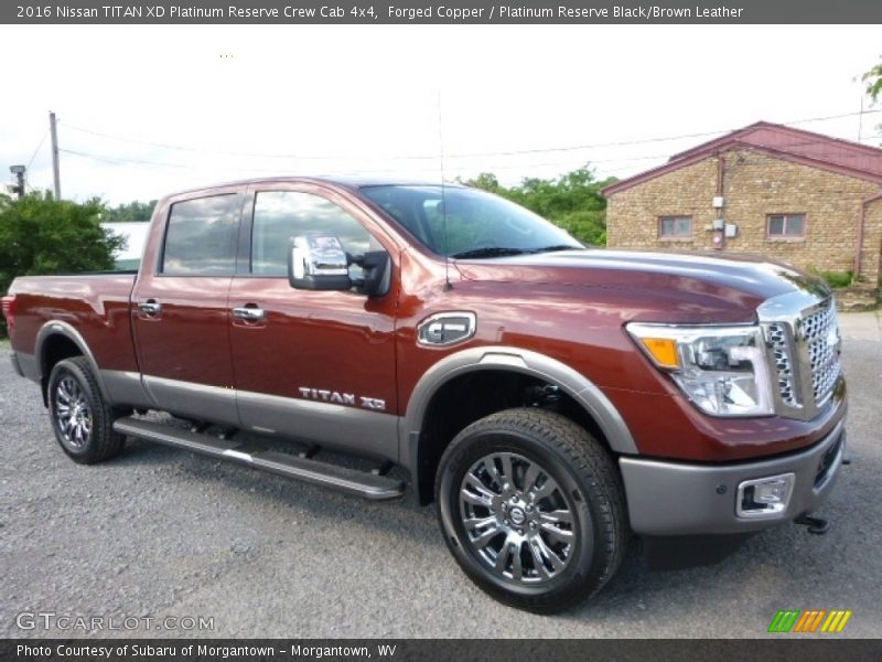 Front 3/4 View of 2016 TITAN XD Platinum Reserve Crew Cab 4x4