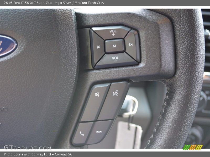 Ingot Silver / Medium Earth Gray 2016 Ford F150 XLT SuperCab