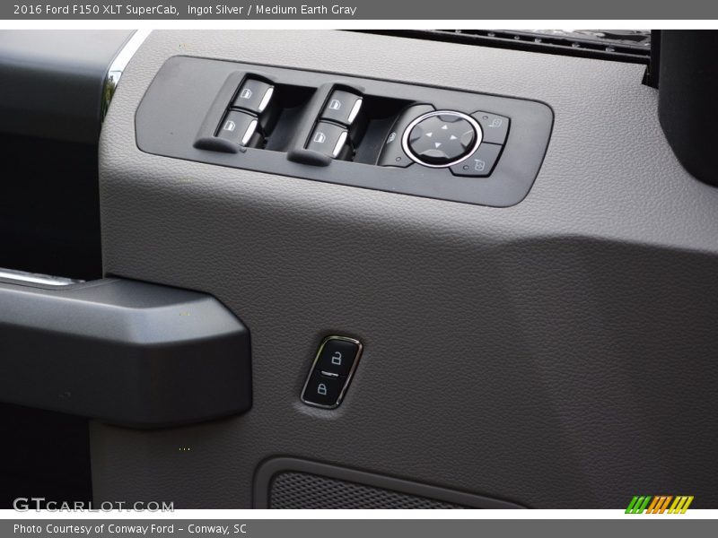 Ingot Silver / Medium Earth Gray 2016 Ford F150 XLT SuperCab