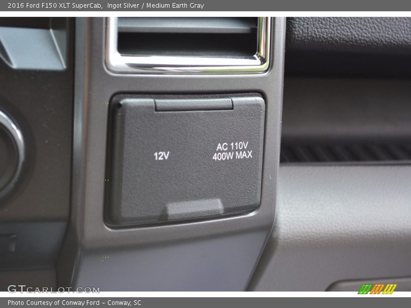 Ingot Silver / Medium Earth Gray 2016 Ford F150 XLT SuperCab
