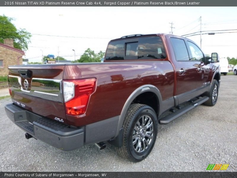 Forged Copper / Platinum Reserve Black/Brown Leather 2016 Nissan TITAN XD Platinum Reserve Crew Cab 4x4