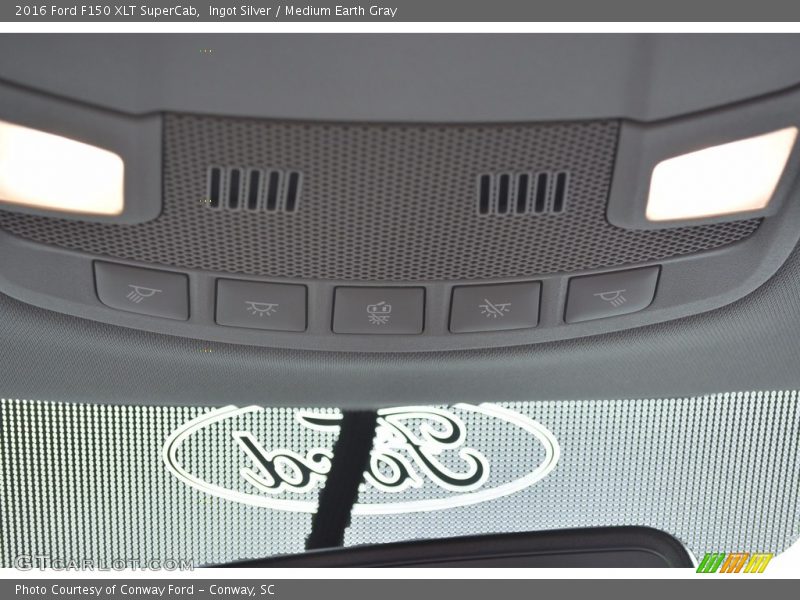 Ingot Silver / Medium Earth Gray 2016 Ford F150 XLT SuperCab