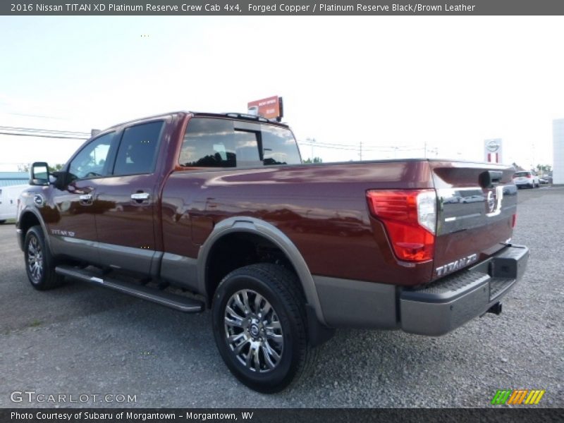 Forged Copper / Platinum Reserve Black/Brown Leather 2016 Nissan TITAN XD Platinum Reserve Crew Cab 4x4
