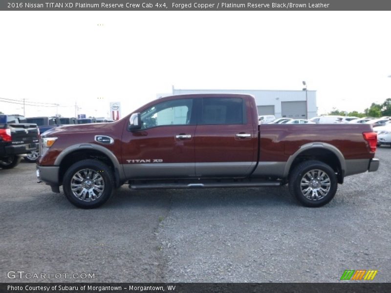 Forged Copper / Platinum Reserve Black/Brown Leather 2016 Nissan TITAN XD Platinum Reserve Crew Cab 4x4