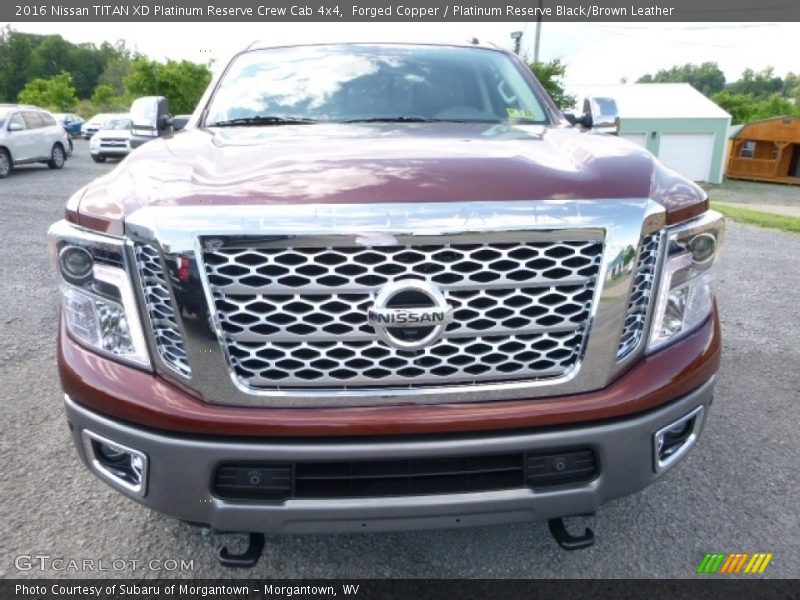 Forged Copper / Platinum Reserve Black/Brown Leather 2016 Nissan TITAN XD Platinum Reserve Crew Cab 4x4