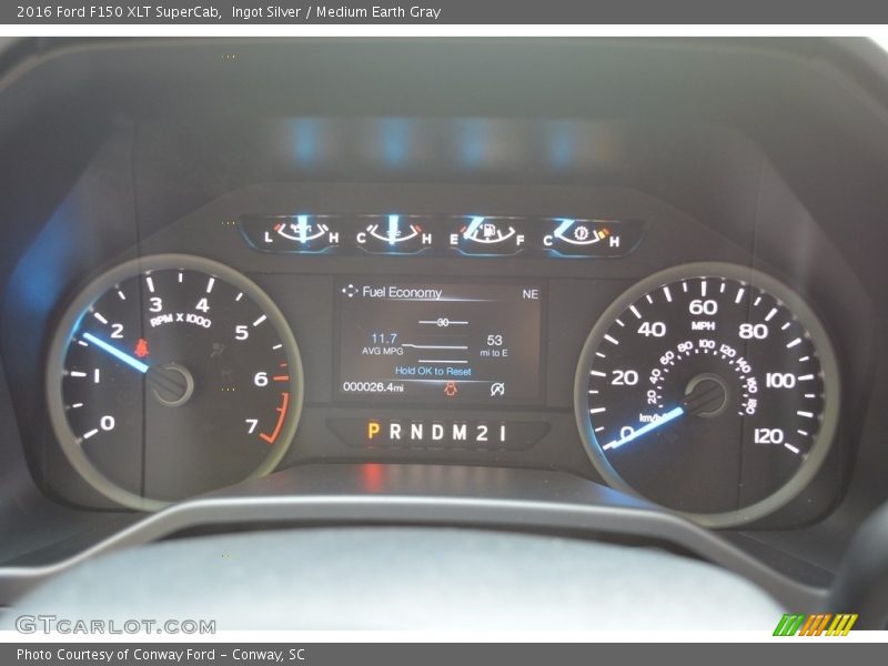Ingot Silver / Medium Earth Gray 2016 Ford F150 XLT SuperCab