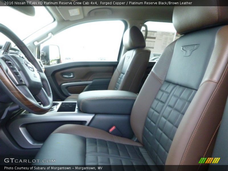 Front Seat of 2016 TITAN XD Platinum Reserve Crew Cab 4x4