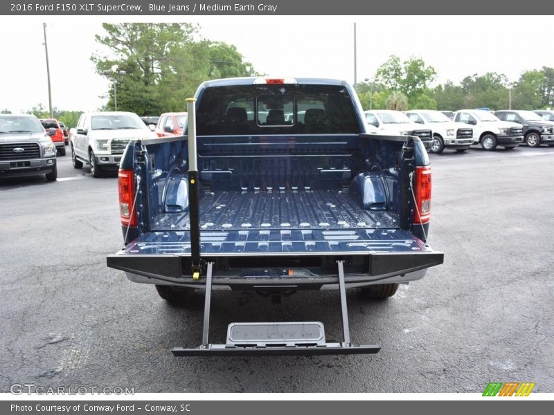 Blue Jeans / Medium Earth Gray 2016 Ford F150 XLT SuperCrew